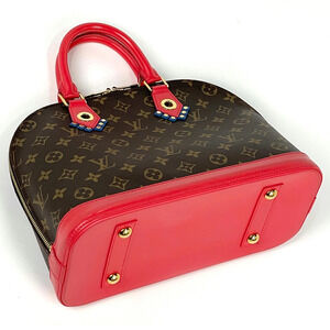 Louis Vuitton Monogram Alma handbag Totem brown flamingo Brown